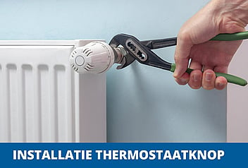 Thermostaatknop installeren