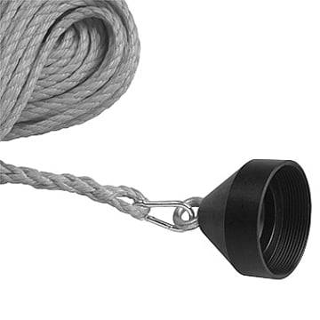 Ubbink Rolux Flex trekhulp voor flexibele rookgasbuis, met touw, touwlengte