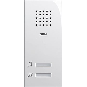 Gira AUDIO System 55 kunststof opbouw deur gong, diverse melodien, wit