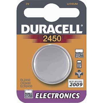 Duracell knoopcel lithium Electronics, ho 5mm, diam 24.5mm, 3V