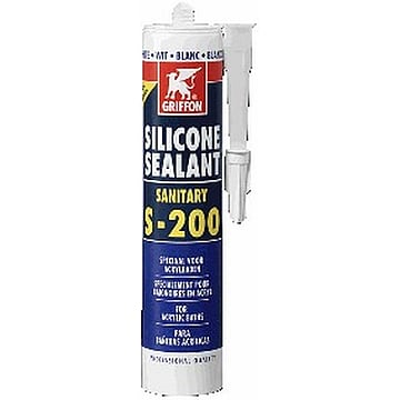 Griffon afdichtingsmiddel Silicone Sealant Sanitary S-200, wit