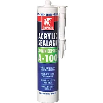 Griffon afdichtingsmiddel acrylaat Acrylic Sealant A-100, wit