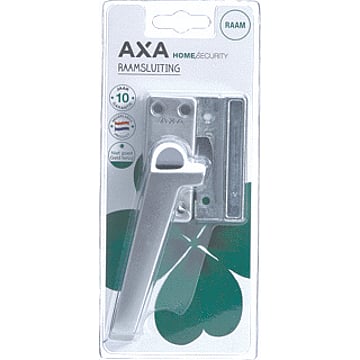 Axa raamsluiting oplengteg, aluminium, links, vergrendeling drukknop, geëloxeerd