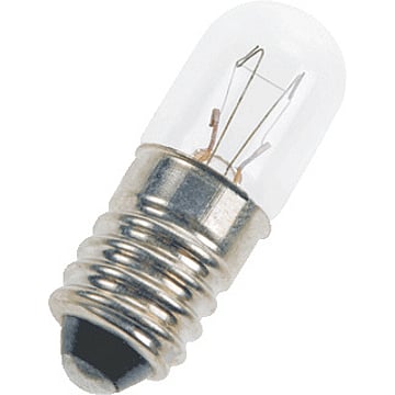 Bailey ind- en signaleringslamp, diam 10mm, lampsp 12V, voet E10