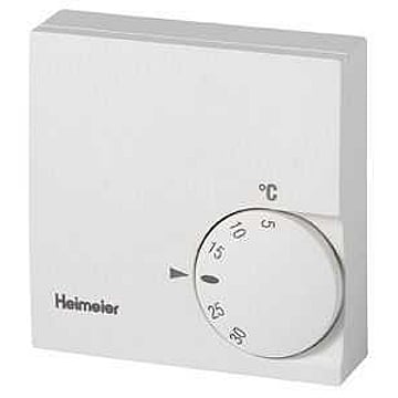 Heimeier kamerthermostaat aan/uit 230V met draaiknop, wit