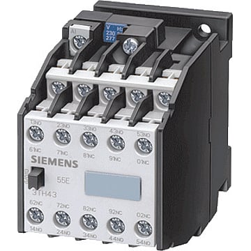 Siemens 3TH4 hulprelais, (hxbxd) 78x45x102mm type spoelspanning AC, nom. spoelspanning