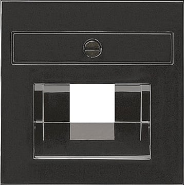 Gira S-Color outlet-component kunststof, zwart, samenstelling