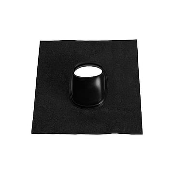 Ubbink doorvoerplaat, zwart, kunststof, systeemdiameter 131mm, voor pannendak