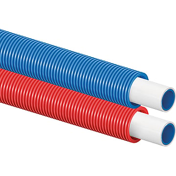 Uponor Uni pipe plus unipipe plus in mantelbuis 16x2,0-25/20 75m., blauw