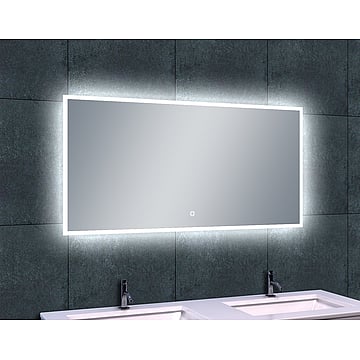 Wiesbaden Quatro spiegel met dimbare LED-verlichting en verwarming 120x60 cm