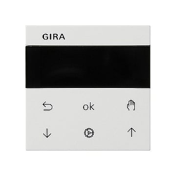 Gira System 3000 jaloezie- en schakelklok met display, zuiverwit