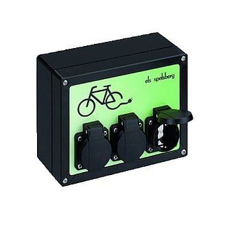 Spelsberg laadpaal voor elektrische fiets 3-fase, 3,5kW, zwart