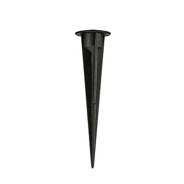 SLV grondpin kunststof zwart, 175mm
