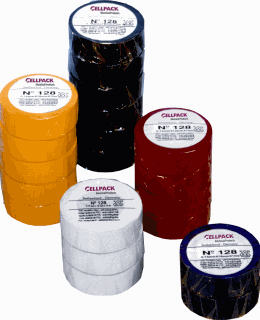 Cellpack zelfklevende tape 128, PVC, groen, (lxb) 25mx19mm, UV-bestendig, isol