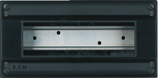 Eaton installatiekast leeg 55, zwart, (hxbxd) 110x220x79mm, DIN-rail