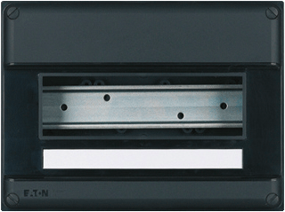 Eaton installatiekast leeg 55, zwart, (hxbxd) 165x220x79mm, DIN-rail