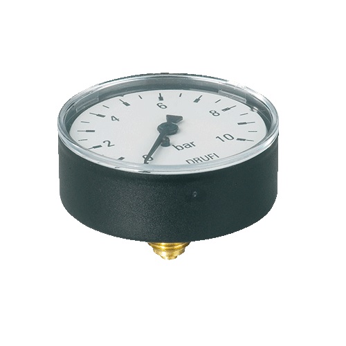 Kemper buisveermanometer, buitendraad gas cilindr. (BSPP