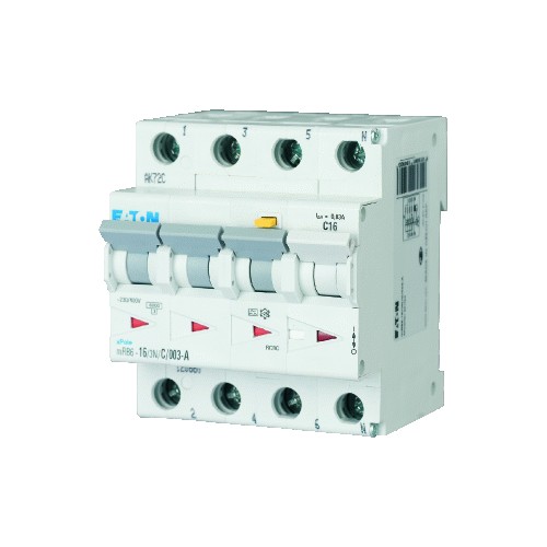 Eaton Power Quality aardlek-automaat Xpole, C-karakteristiek, nominaal (meet) 400V, nominaal (meet-)stroom 20A