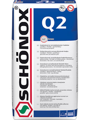 Schonox Q2 afbindende flexlijm zak a 25 kg., wit