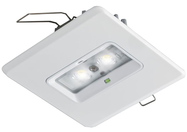 Van Lien Evago V-DWI-X vierkante plafondopbouw LED verlichting geschikt voor vluchtwegverlichting 316 x 100 mm, wit