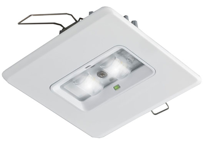 Van Lien Evago V-DLI-X vierkante plafondopbouw LED verlichting geschikt voor vluchtwegverlichting 316 x 100 mm, wit