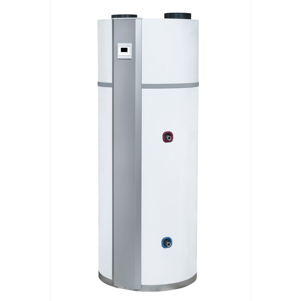 Nibe combi warmtepomp ventilatie lucht water boiler 260L m. energielabel A+