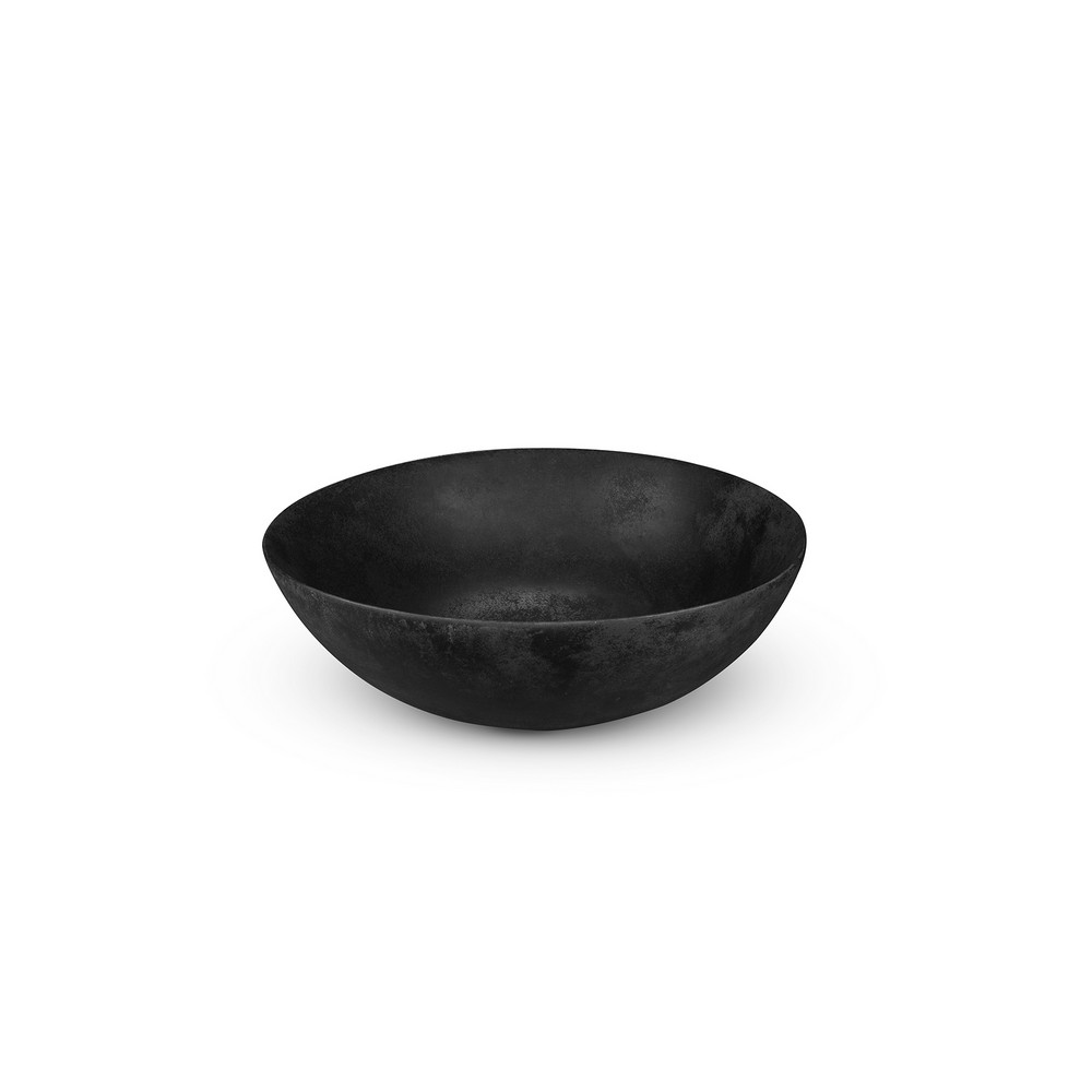 Productafbeelding van LoooX Ceramic Raw opzetwaskom Ø 40 cm, black