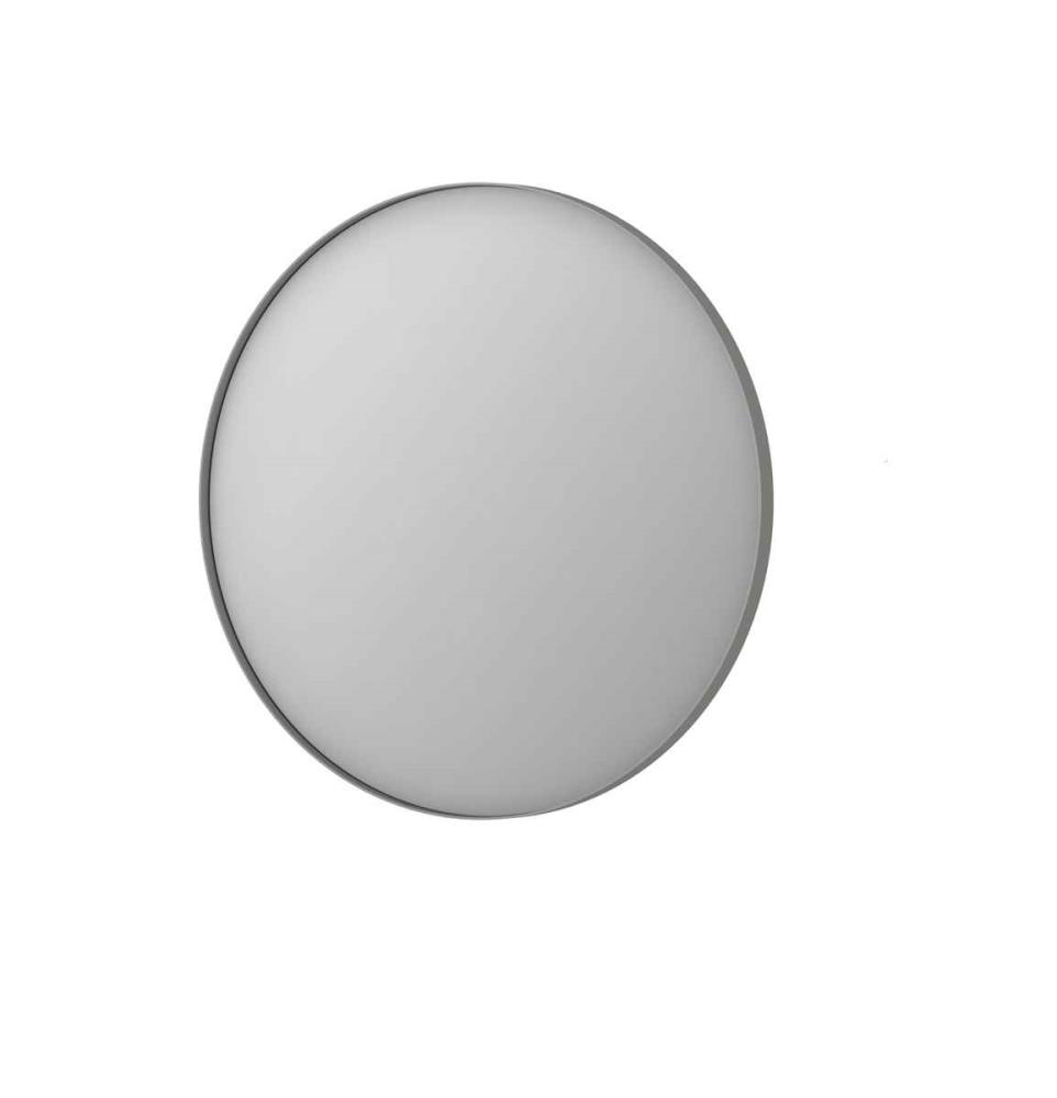 INK SP15 ronde spiegel verzonken in aluminium kader ø 80 cm geborsteld RVS