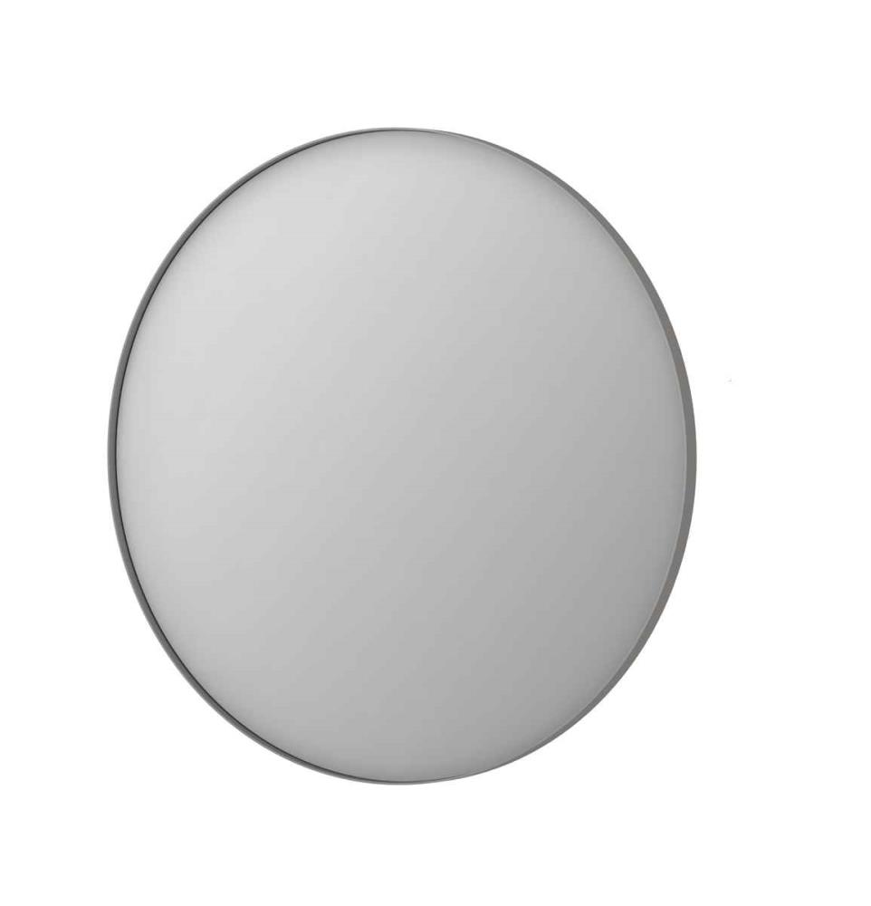 INK SP15 ronde spiegel verzonken in aluminium kader ø 100 cm geborsteld RVS
