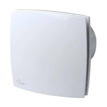 Plieger Design badkamerventilator met timer 90m³ Ø10 cm, wit