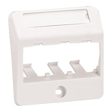 Panduit outlet-component kunststof, wit (artic), centraalplaat, modular-Jack