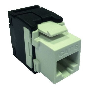 Radiall mod connector, wit, uitvoering jack (chassisdeel), conn typ RJ45 8(8)