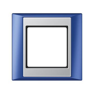JUNG A Plus afdekraam kunststof, blauw, (bxhxd) 93x89x10.4mm